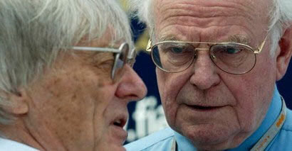 Sid Watkins and Bernie Ecclestone