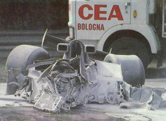 Remains of Ronnie Peterson Formula 1 car